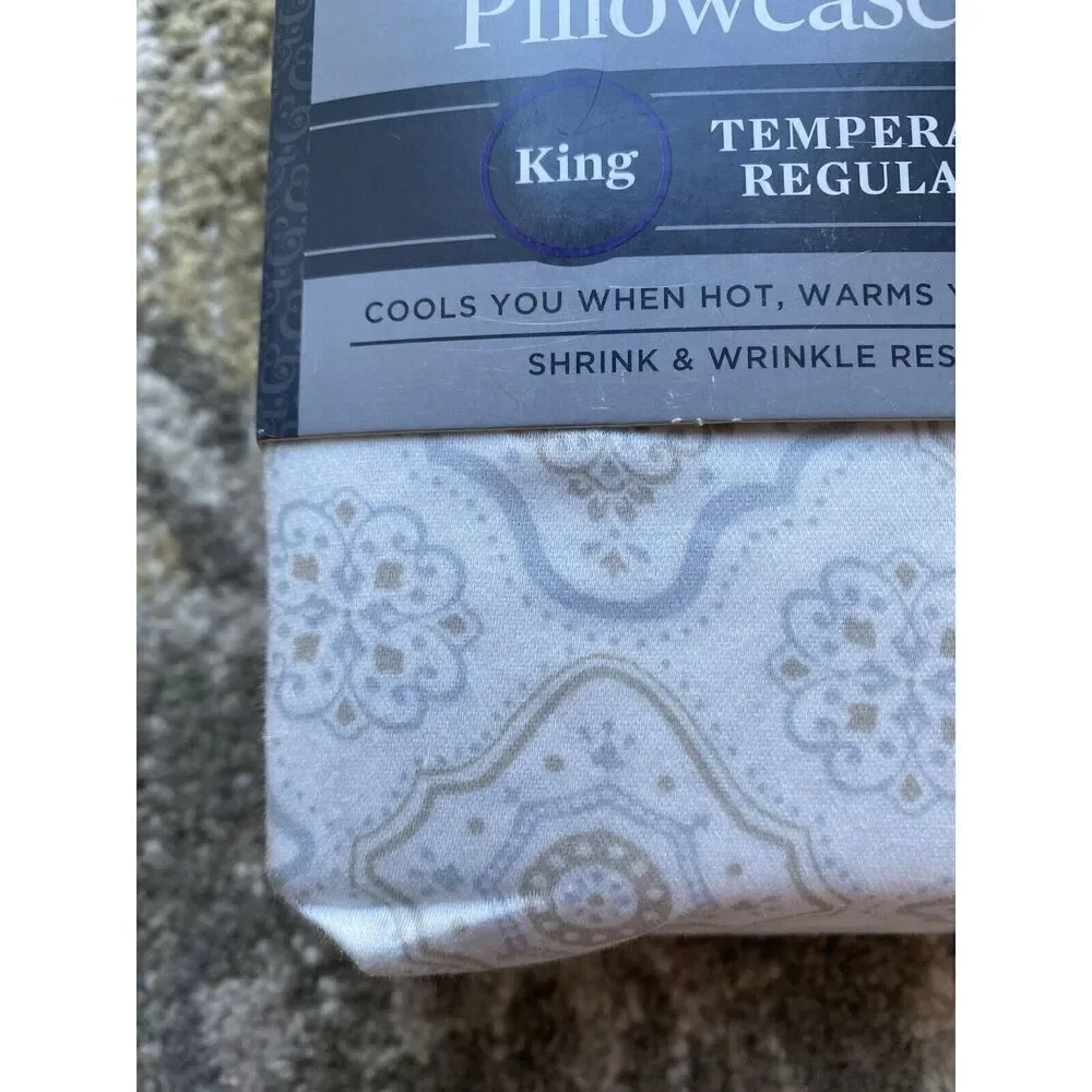 Better Homes and Gardens King Performance Medallion Style Bed Pillowcases